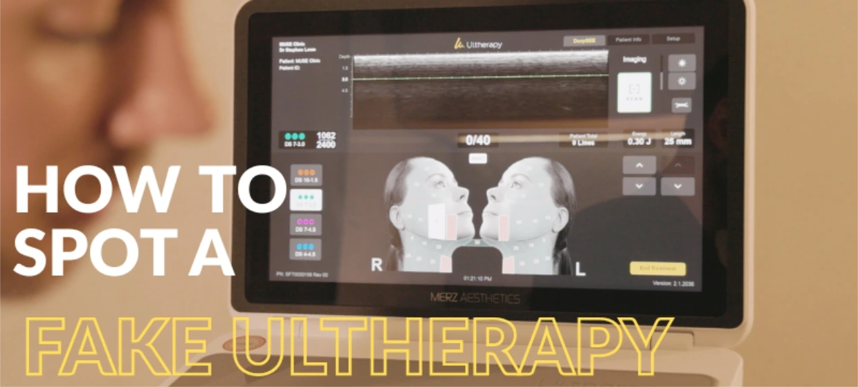 Genuine Ultherapy device used in clinical setting at Muse Clinic Sydney