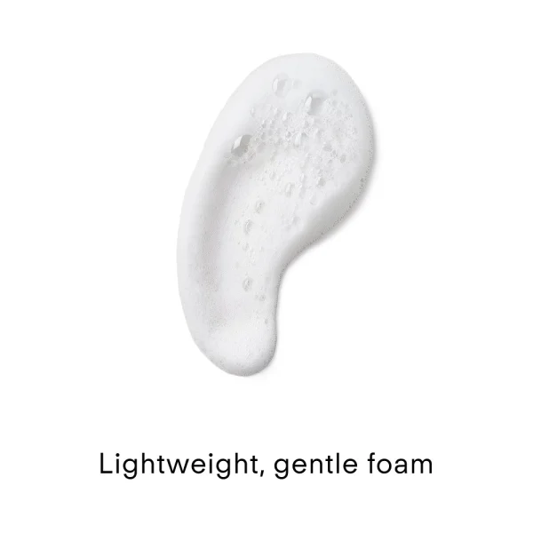 Z clear foaming facial cleanser swatch